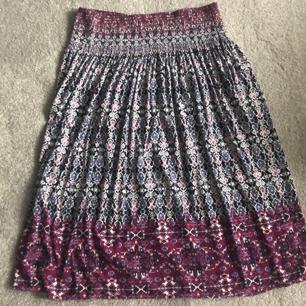 JJill smocked waist skirt